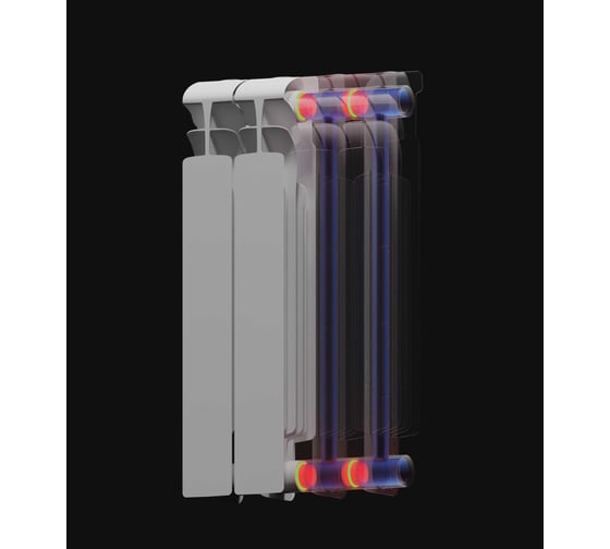 Биметаллический радиатор RIFAR ECOBUILD 500 06 секц. бок. R-EB-500-06
