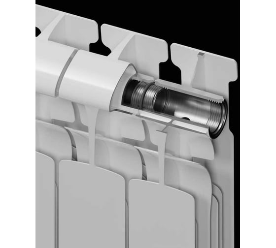 Биметаллический радиатор RIFAR ECOBUILD 300 12 секц. бок. R-EB-300-12