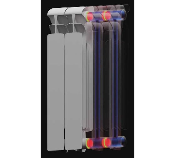 Биметаллический радиатор RIFAR ECOBUILD 300 12 секц. бок. R-EB-300-12