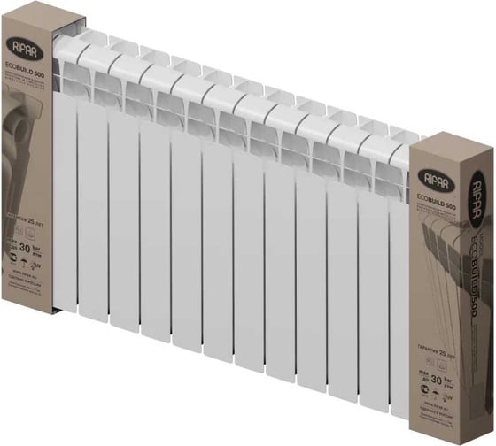 Биметаллический радиатор RIFAR ECOBUILD 300 14 секц. бок. R-EB-300-14