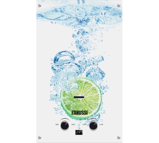 Газовая колонка Zanussi GWH 10 Fonte Glass Lime НС-1077261