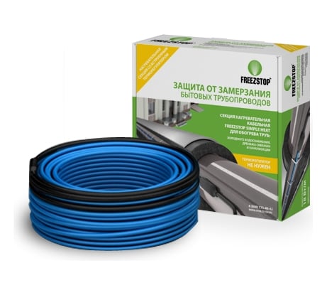 Комплект кабеля для обогрева труб Теплолюкс Freezstop Simple Heat-18-7,5