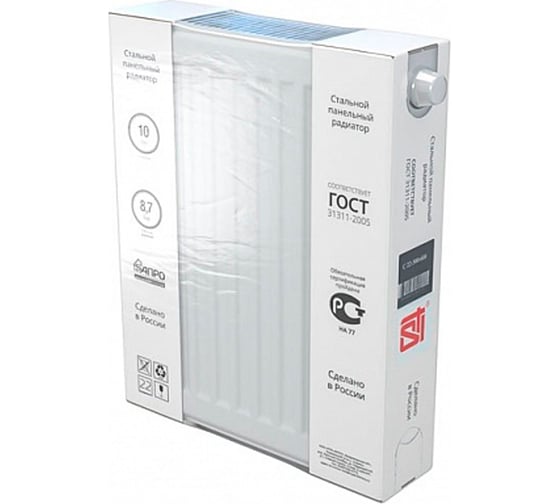 Стальной панельный радиатор STI VENTIL COMPACT 500-400, тип 22 D220-02007