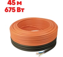 Кабельный теплый пол в стяжку ТеплоСофт Профи 45 м, 675 Вт 45м-675/1