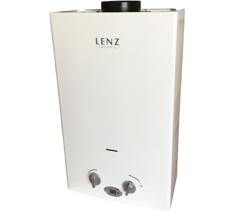Газовый проточный водонагреватель LENZ TECHNIC 10L WHITE
