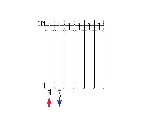 Биметаллический радиатор RIFAR Base Ventil BVL 500 - 13 R50013НПЛ