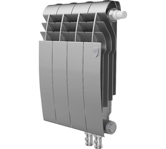 Радиатор ROYAL THERMO BiLiner 350 /Silver Satin VR - 4 секции НС-1196738