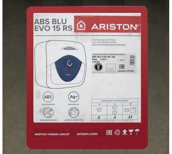 Электрический накопительный водонагреватель Ariston ABS BLU EVO RS 15U 3100612