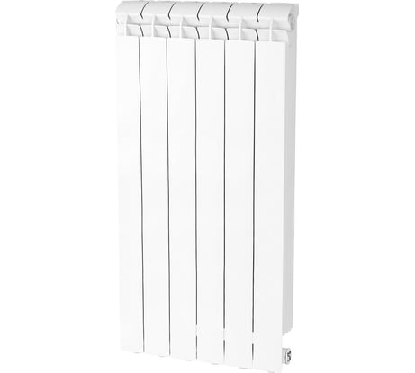 Алюминиевый радиатор Global Vox-r 800 4 секции, боковое подключение (белый ral 9010) RAN30H0CE5BS6L