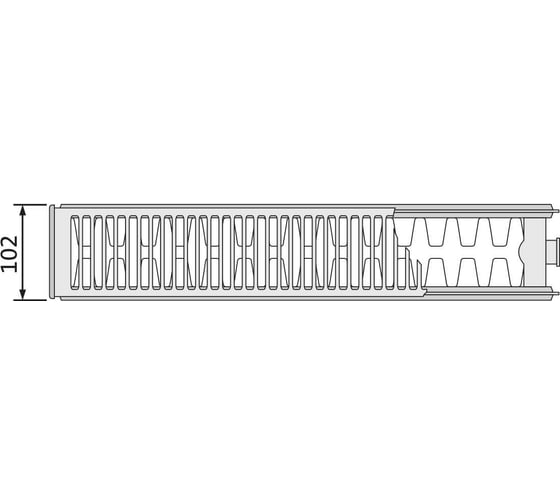 Стальной радиатор PURMO Compact C 22-600-1100 B EVRA F0Z2206011019E00