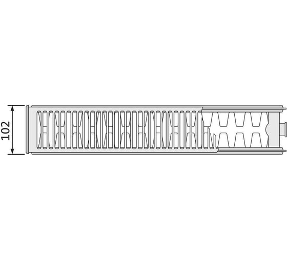 Стальной радиатор PURMO Compact C 22-300-700 B EVRA F0Z2203007019E00