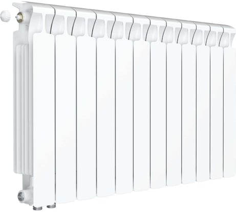 Биметаллический радиатор RIFAR MONOLIT Ventil 500 12 секц. нижн. лев. R-MN-500-12-VL