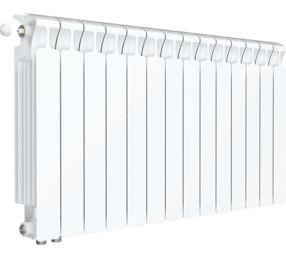 Биметаллический радиатор RIFAR MONOLIT Ventil 500 14 секц. нижн. лев. R-MN-500-14-VL