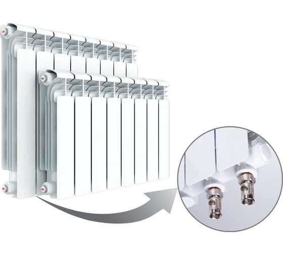 Радиатор RIFAR Alum 500 х 4 сек VR RAL50004НПП RAL50004НПП50