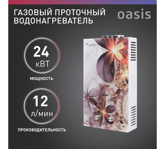 Газовый проточный водонагреватель OASIS Eco B-24 кВт 4670004377826