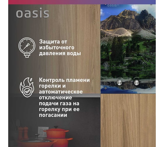 Газовый проточный водонагреватель OASIS Eco L-20 4670004377864