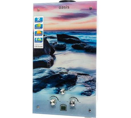 Газовый проточный водонагреватель Oasis Glass 20 MG 4670004379370