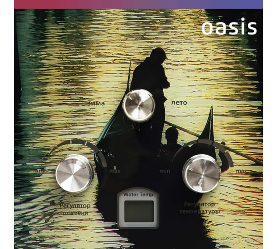 Газовый проточный водонагреватель Oasis Glass 20 TG