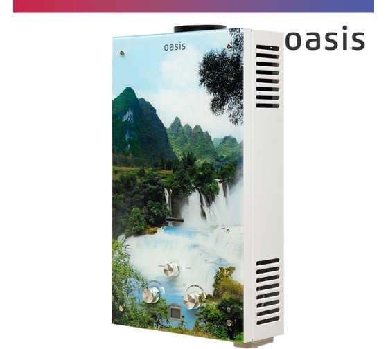 Газовый проточный водонагреватель Oasis Glass 20 VG