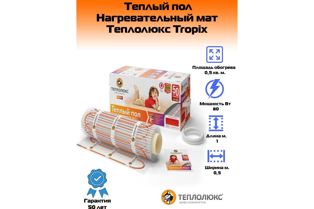 Комплект теплого пола Теплолюкс Tropix МНН 320-2,0 2206225