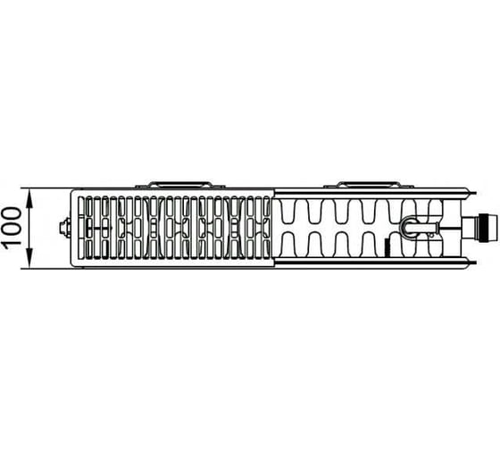 Радиатор Kermi FTV 22, 1005001000, X2 Inside, R, RAL 9016 белый FTV220501001R2Z