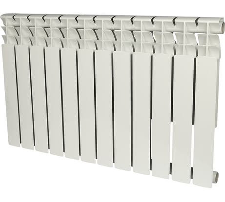 Биметаллический радиатор ROMMER Optima BM 500 12 секций RAL9016 89574