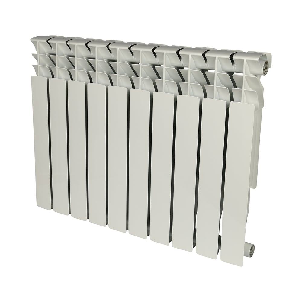 Алюминиевый радиатор ROMMER Plus 500 10 секций RAL9016 89566 - выгодная ...