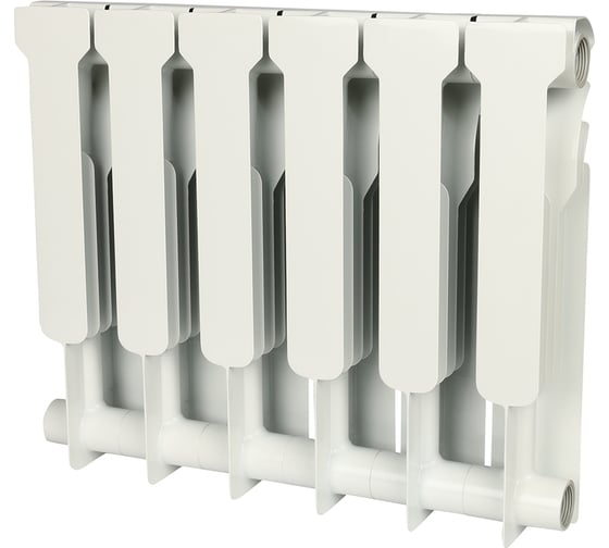 Биметаллический радиатор ROMMER Profi BM 350 BI350-80-80-130 6 секций RAL9016 86630