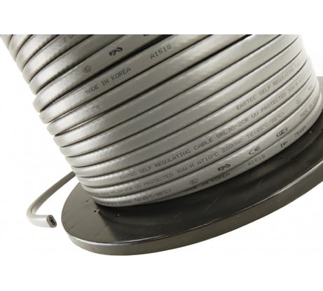 Греющий кабель для труб EASTEC и водостока SRL 30-2 CR (Ю.Корея) саморегулирующийся экранированный 30 Вт/м с УФ-защитой 20 м EASTEC SRL 30-2 CR-20м