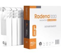Алюминиевый радиатор Radena R 1000 350/100 6 секций 008010303