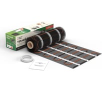 Нагревательный мат Русское тепло Теплый пол 10 кв. м, 1600 Вт, с терморегулятором РТ-05 7722681