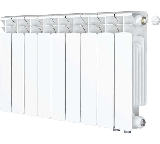 Радиатор RIFAR BASE VENTIL 350x9 секций, нижнее подключение, правое (BVR) R35009НПП