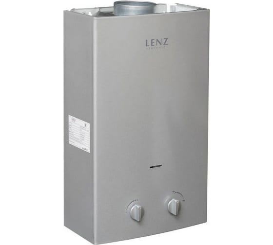 Газовый проточный водонагреватель LENZ TECHNIC 10L SILVER LT10LS 1