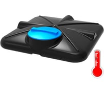 Бак для душа РОСА с крышкой и подогревом POLIMER GROUP 110 л DRS110S112