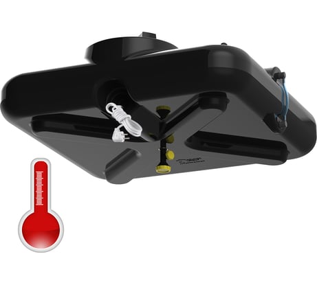 Бак для душа POLIMER GROUP РОСА с крышкой, подогревом и уровнемером, 200 л DRS200S112