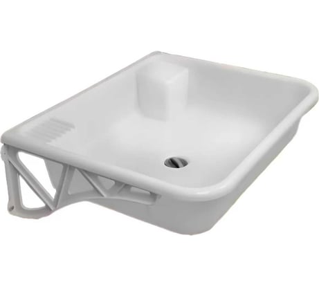 Дачная раковина ЭлБЭТ из полипропилена, с кронштейнами (2 шт) и пробкой РМ РЭЛБЭТМ