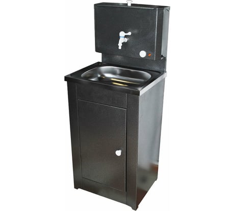 Дачный умывальник Вихрь КОМФОРТ, с подогревом, нержавеющая мойка, цвет серебро 74/4/8