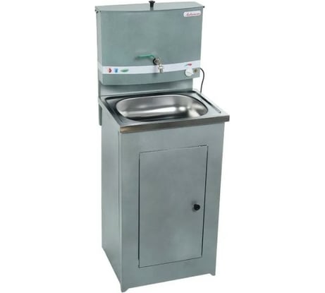 Умывальник Акватекс бак антикоррозийный, с ЭВН + мойка нержавеющая сталь, серый AT-Grey