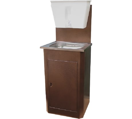 Дачный умывальник Лидер мойка нержавеющая сталь, без нагревателя воды, бак 17 л, антик медь