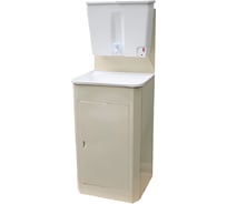 Дачный умывальник Лидер мойка пластик, нагреватель воды, бак 22 л, бежевый