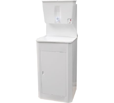 Дачный умывальник Лидер мойка пластик, нагреватель воды, бак 17 л, белый 010010