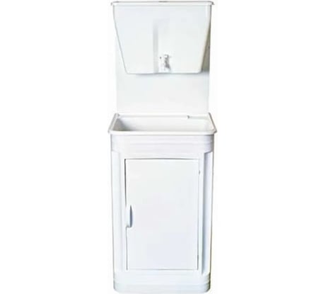 Дачный умывальник Лидер Чистюля мойка пластик, без нагревателя воды, бак 17 л, белый