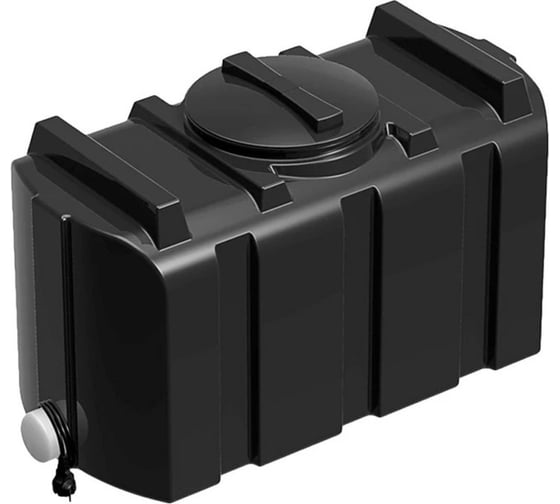 Бак для душа BlackWeld 200л, с подогревом, чёрный 145140