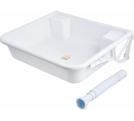 Раковина на кронштейнах Мастерица SP-503 + сливной шланг 00-00047276