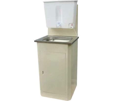 Дачный умывальник Лидер мойка из нержавеющей стали, нагреватель воды, бак 22 л, бежевый 010026