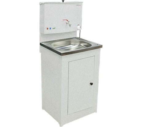 Рукомойник АКВАТЕКС металл, 500x450, белое золото, ЭВН-20л +мойка нержавейка, в коробе 526803