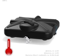 Бак душевой Pegas pneumatic 200 литров 114418