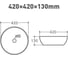 Накладная раковина ORANGE B07-420W санфарфор, белый глянец X724598809 8