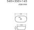 Накладная раковина ORANGE B07-540W санфарфор, белый глянец  X828596809 8