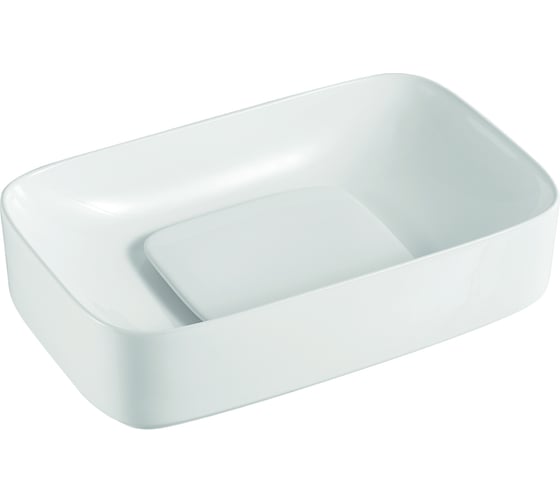 Накладная раковина ORANGE  B07-600W санфарфор, белый глянец X895938092